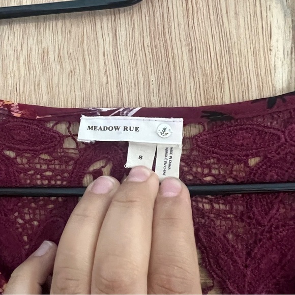 Meadow rue Anthropologie women’s blouse floral print size s‎ - Picture 2 of 8